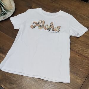 Aloha Graphic Tee Womens M - White T&C Surf